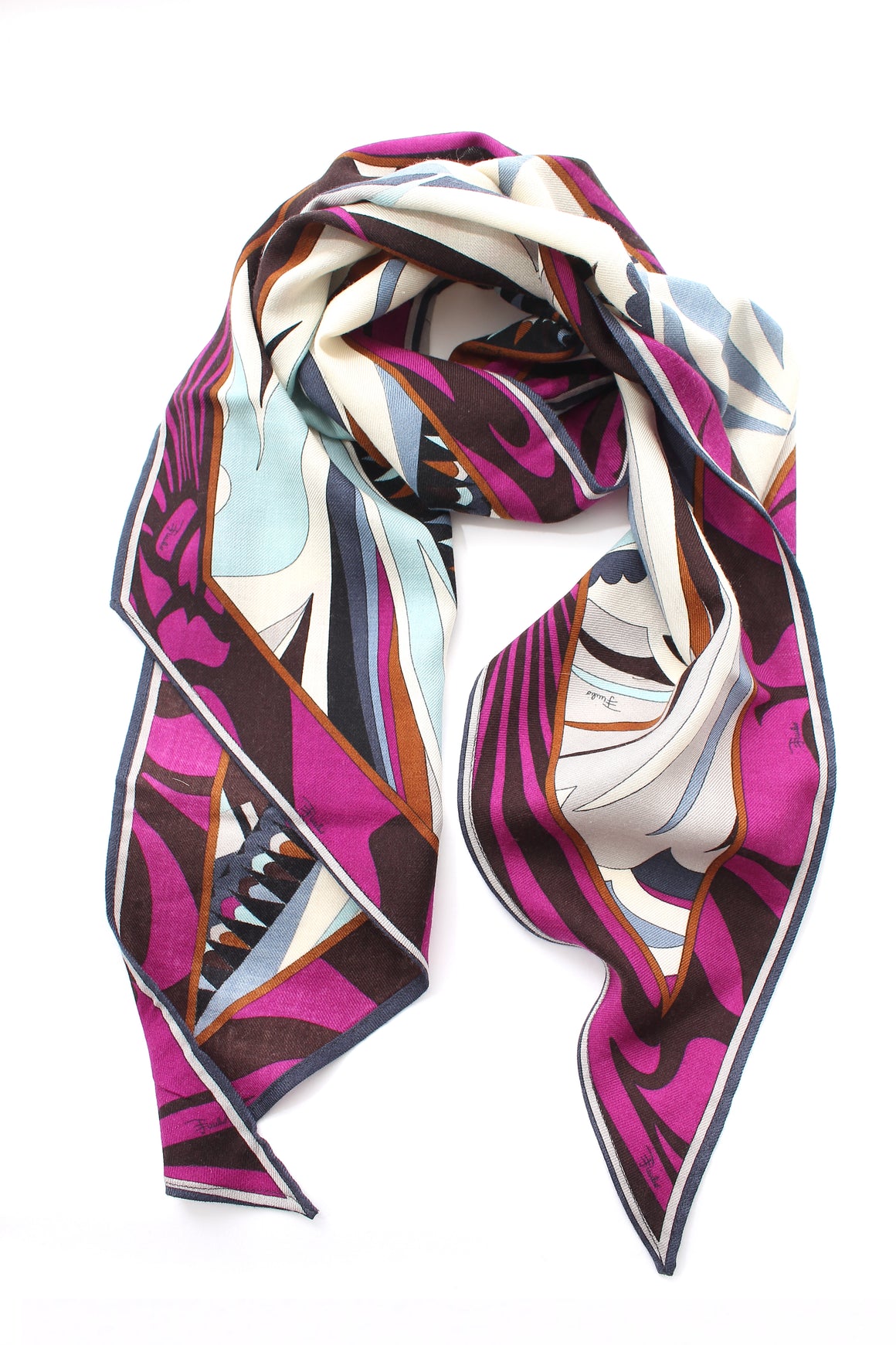 Emilio Pucci Wool and Silk-Blend Printed Scarf