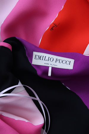 Emilio Pucci Sleeveless Striped Crepe Dress