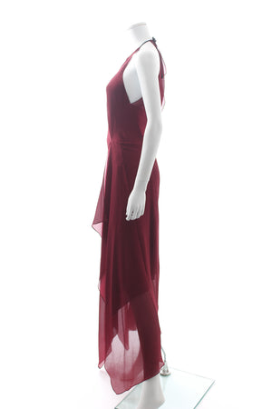 Roland Mouret 'Risby' Hammered Silk-Chiffon Gown - Runway Collection