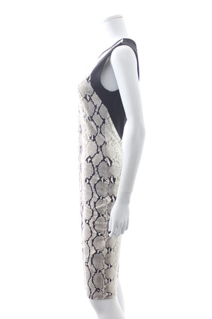 Roberto Cavalli Snake Printed Stretch-Jersey Dress