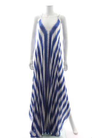 Maison Rabih Kayrouz Striped Silk Muslin Gown
