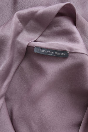 Alexander McQueen Sleeveless Silk Tassel-Trimmed Blouse