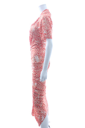 Preen by Thornton Bregazzi Asymmetric Floral Printed Stretch-Jersey Dress