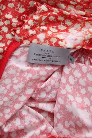 Preen by Thornton Bregazzi Asymmetric Floral Printed Stretch-Jersey Dress