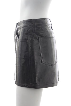 Agolde 'Liv' Recycled Patent Leather Mini Skirt