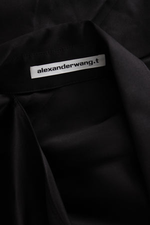 Alexander Wang Cutout Silk Charmeuse Shirt