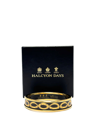 Halcyon Days Gold Enamel Bangle