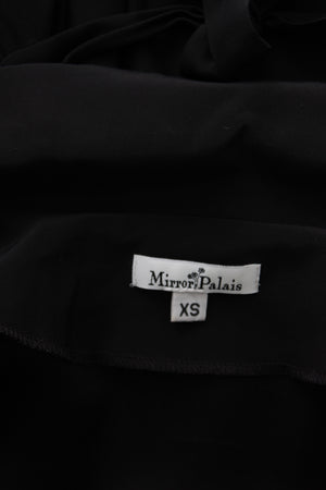 Mirror Palais Plunge-Neck Silk Shirt