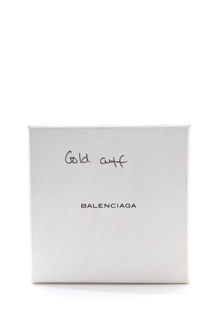 Balenciaga Gold-Tone Knot Cuff Bracelet