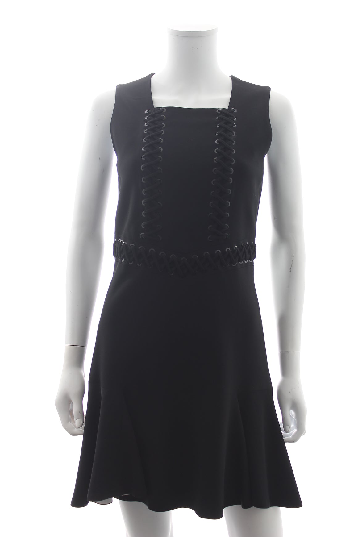 Givenchy Laced Sleeveless Crepe Mini Dress