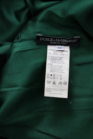 Dolce & Gabbana Ruched Stretch-Silk Satin Dress