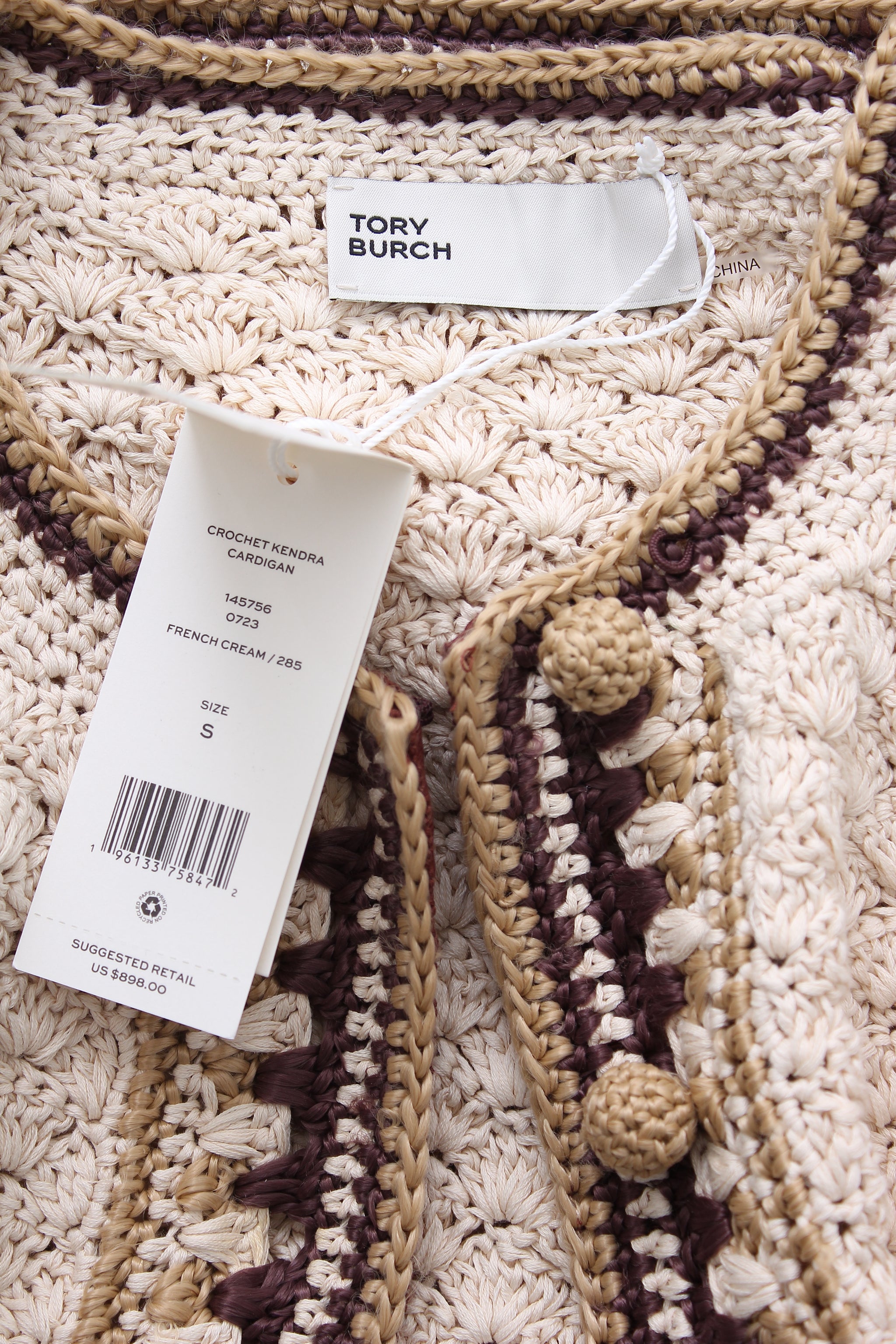 Tory burch hot sale cotton cardigan