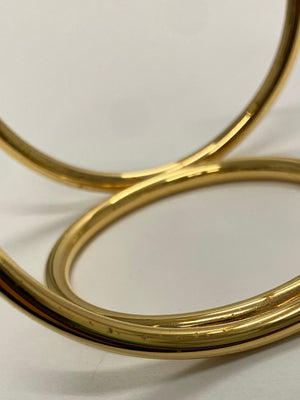 Celine Gold-Tone Circle Cuff Bracelet