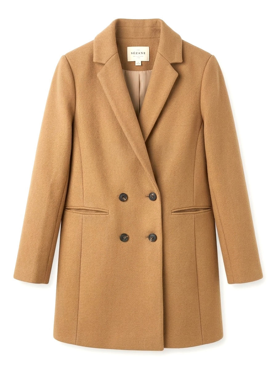 Sezane Johnson Wool-Blend Coat