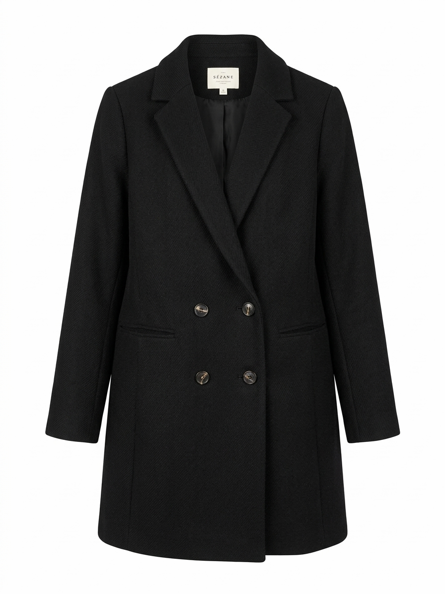 Sezane Johnson Wool-Blend Coat