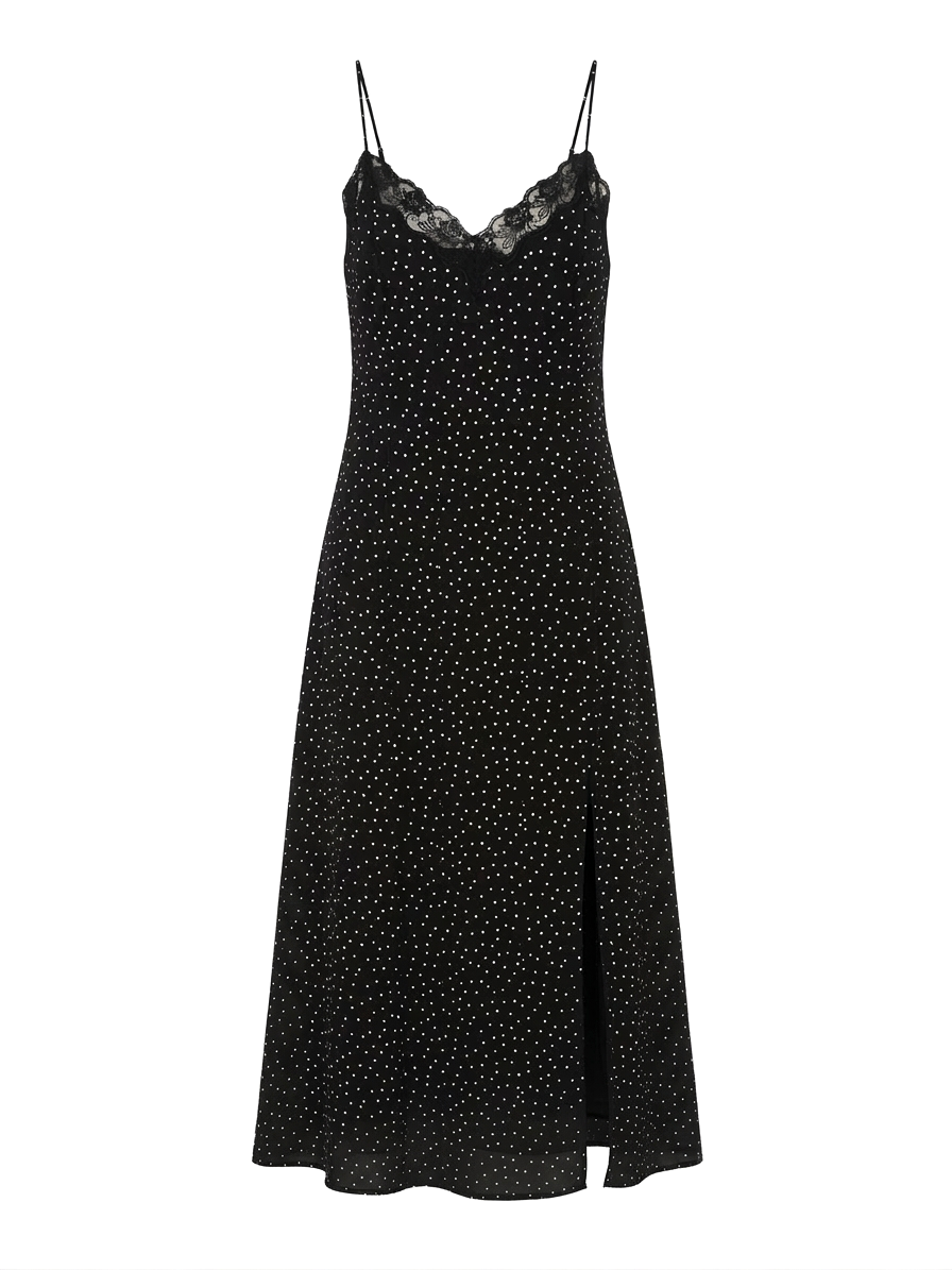 Reformation Lucine Polka Dot Midi Dress