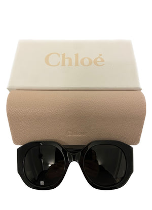 Chloe Oversized Acetate Round Sunglasses