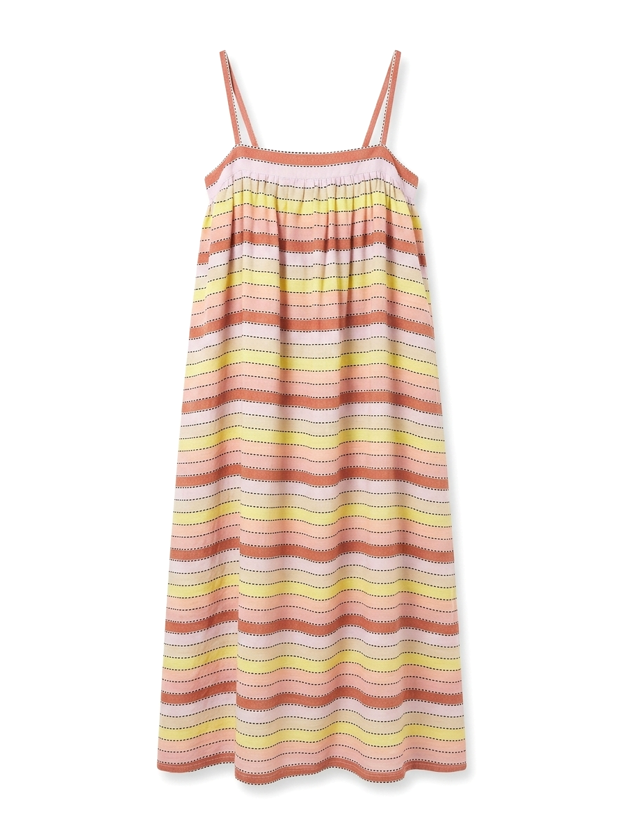 Lemlem Ida Striped Cotton-Blend Maxi Dress