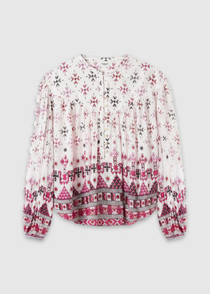 Isabel Marant Etoile Salika Printed Cotton Blouse