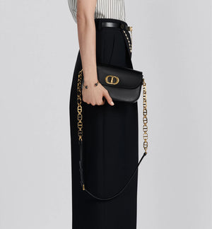 Dior 30 Montaigne Avenue Bag in Black Calfskin