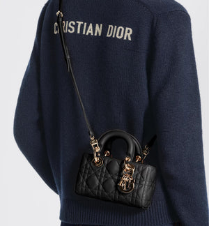 Dior Lady D-Joy Micro Bag in Black Cannage Lambskin