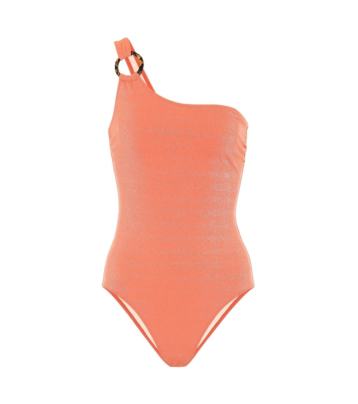 Solid & Striped The Juliana One Shoulder Lurex Swimsuit