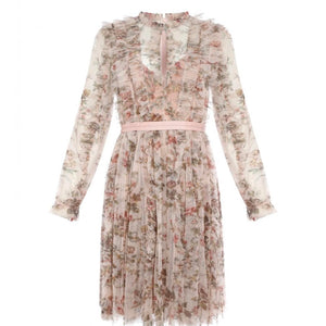 Needle & Thread Garland & Flora Ruffled Printed Dress