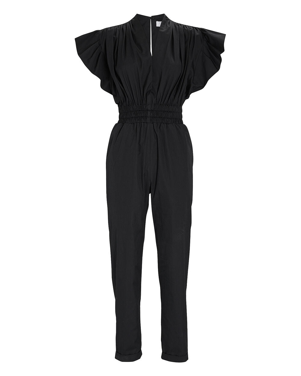 Iro Pleora Ruffled Cotton Jumpsuit