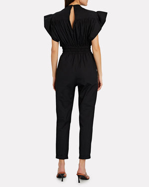 Iro Pleora Ruffled Cotton Jumpsuit