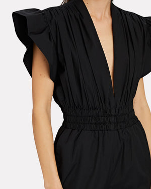 Iro Pleora Ruffled Cotton Jumpsuit