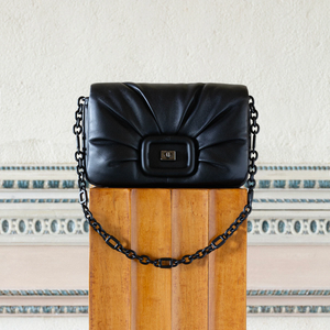Roger Vivier Viv' Choc Padded Leather Shoulder Bag
