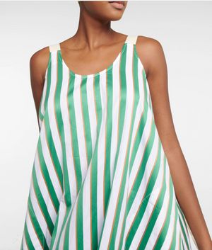 Lee Mathews 'Kennedy' Striped Cotton Midi Dress