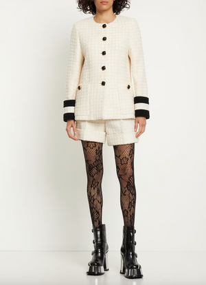 Gucci Striped Cotton-Blend Tweed Jacket - Current Season