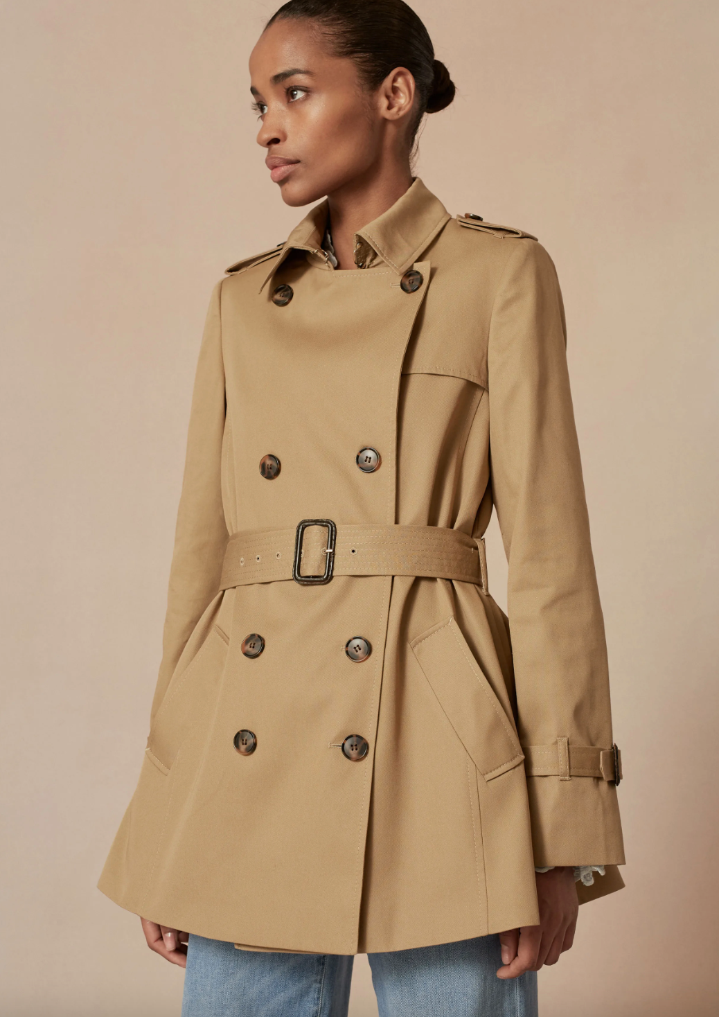 ME EM Swing Cotton Blend Trench Coat Closet Upgrade