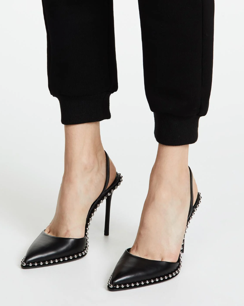 Alexander wang rina studded slingback sales pumps