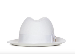 Elie Saab X Nila Borsalino Logo Belt Embellished Felt Hat