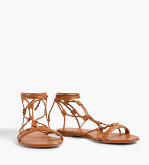 Gianvito Rossi 'Giza' Lace-Up Leather Sandals