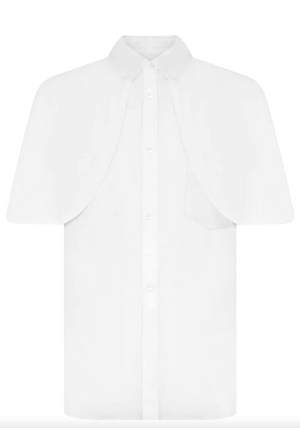 Comme des Garçons Cotton Cape-Detail Shirt