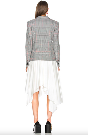 Monse Glen Plaid Jacket Dress