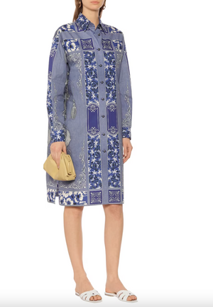 Etro Oversized Printed Cotton Shirtdress