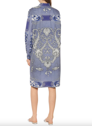 Etro Oversized Printed Cotton Shirtdress