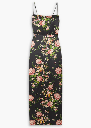 Reformation Frankie Floral Printed Silk Maxi Dress