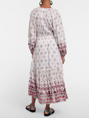 Isabel Marant Etoile Fratela Printed Cotton Midi Dress