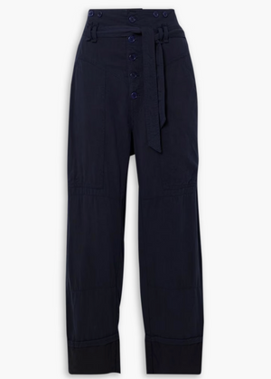 Isabel Marant Etoile Sineba Belted Lyocell-Blend Trousers