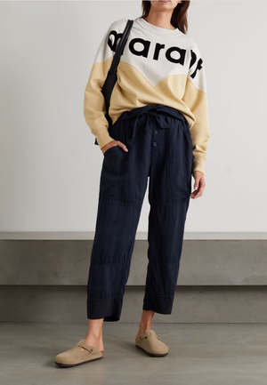 Isabel Marant Etoile Sineba Belted Lyocell-Blend Trousers