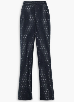 Coperni Crystal-Embellished Pinstriped Wool-Blend Trousers