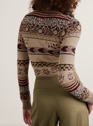 Ulla Johnson Liza Jacquard Knit Cardigan
