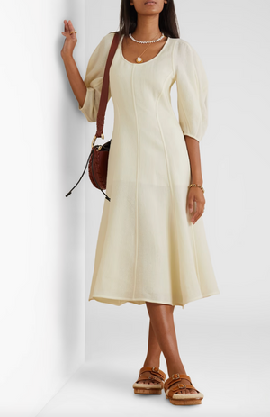Chloé Wool and Cashmere-Blend Midi Dress