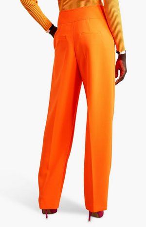 Christopher John Rogers Neon Crepe Tapered Trousers