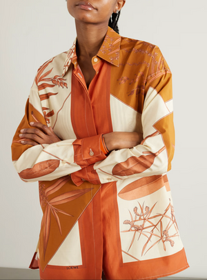 LOEWE + Paula's Ibiza Printed Silk and Cotton-Blend Shirt